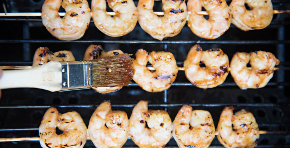 Fortune Imports | Honey Garlic Shrimp Skewers